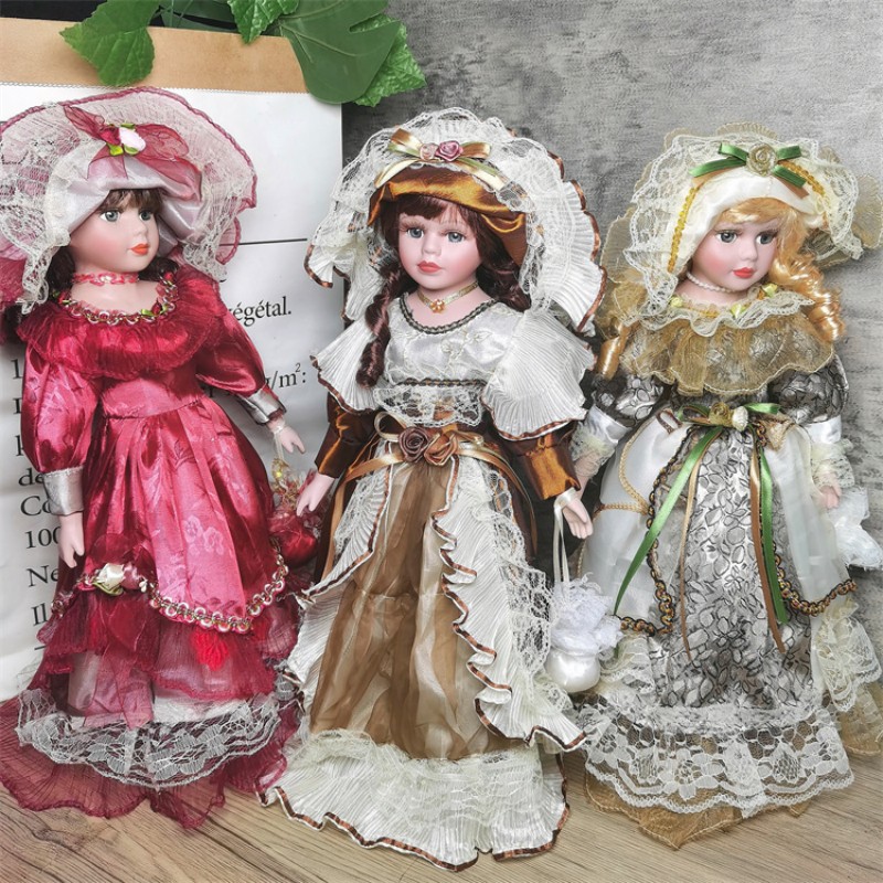 Ethnic Fashion House - Boneca cerâmica russa, 41cm, decoração de