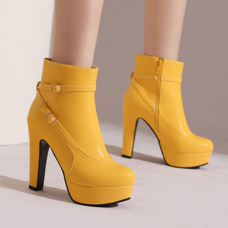 Winter Ethnic Fashion For Women - Botas de plataforma de moda feminina
