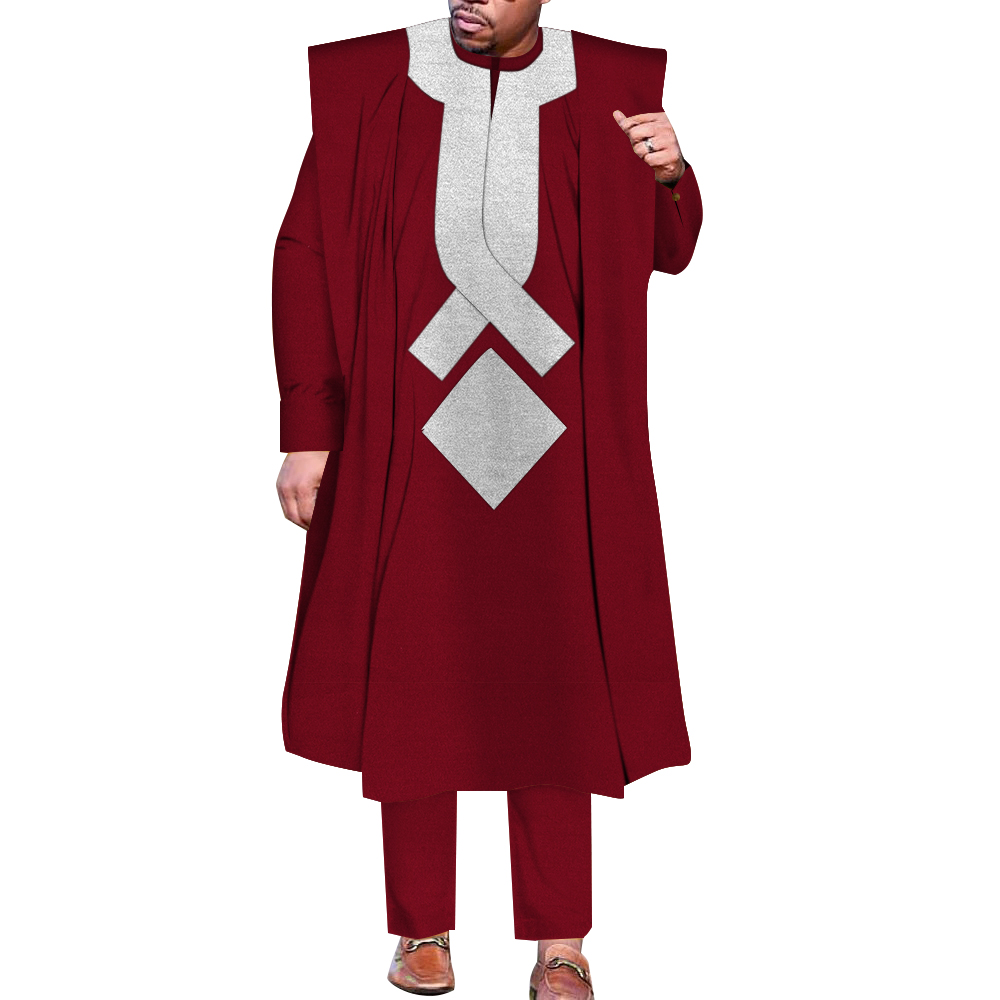 Boubou Men Africa - Africano boubou dashiki agbada robe ternos