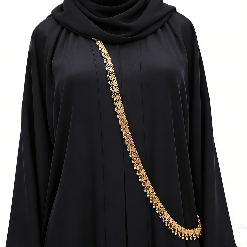 Ethnic Fashion Accessories - Grânulos dourados borla ombro corrente corpo