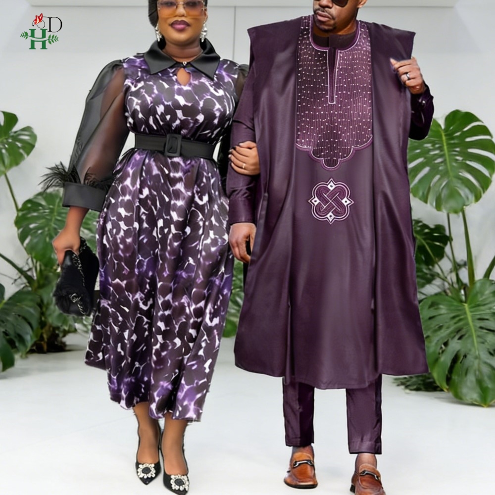 Boubou Men Africa - Roupas de Casal Africanas 2026 para