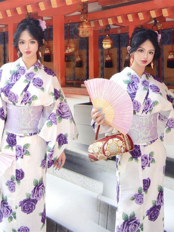 Ethnic Fashion Online - Vestido de Fotografia Estilo Quimono Japonês