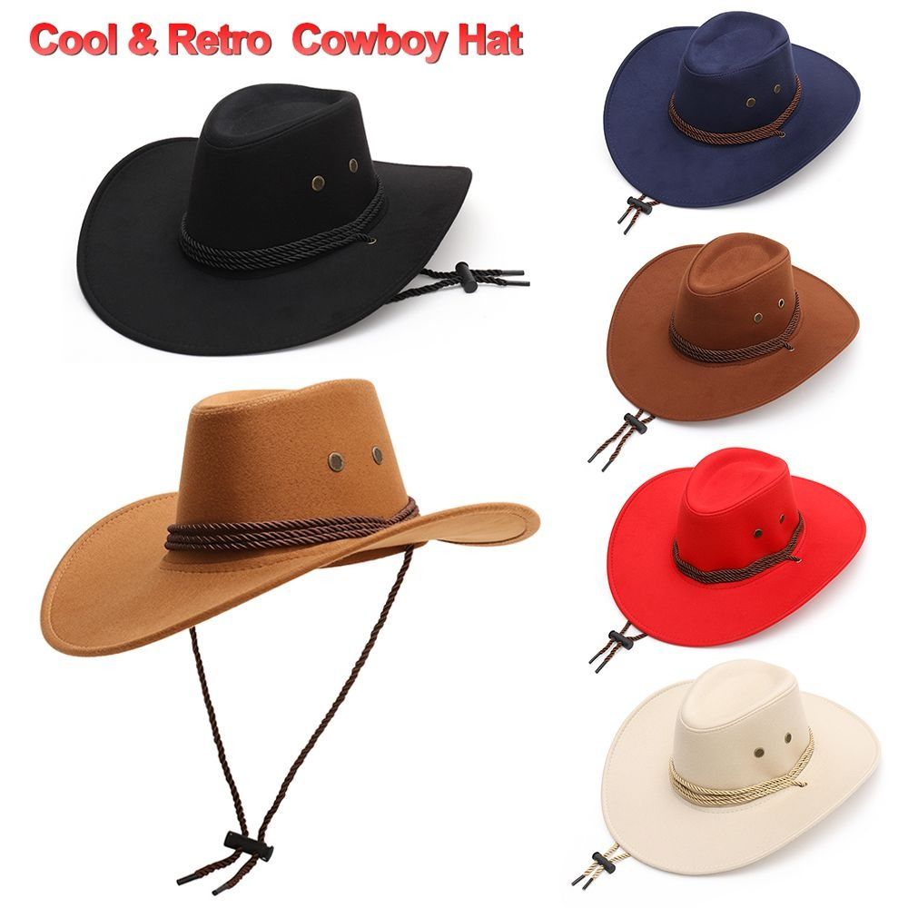 Winter Ethnic Fashion For Women - Chapéu de Cowboy Estilo Ocidental da