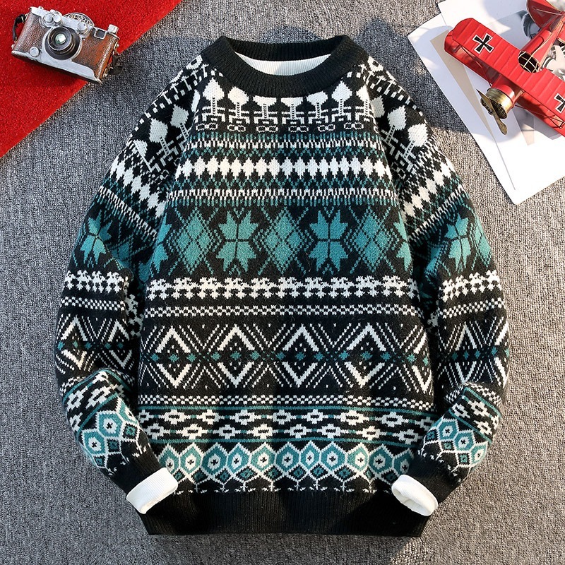 Pulôver masculino outono e inv - Ethnic Fashion Men avaliação e preço