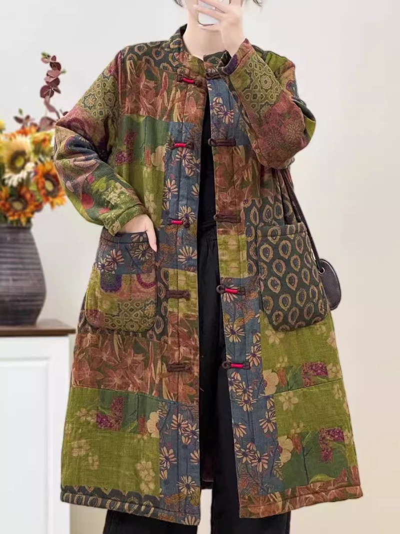 Jaqueta Acolchoada Feminina de - Winter Ethnic Fashion For Women avaliação e preço
