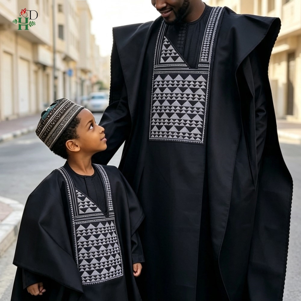 Conjuntos Pai-Filho: Vestidos  - Boubou Men Africa avaliação e preço