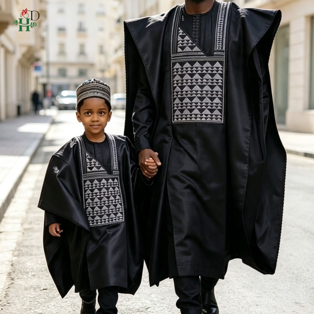 Conjuntos Pai-Filho: Vestidos  - Boubou Men Africa avaliação e preço
