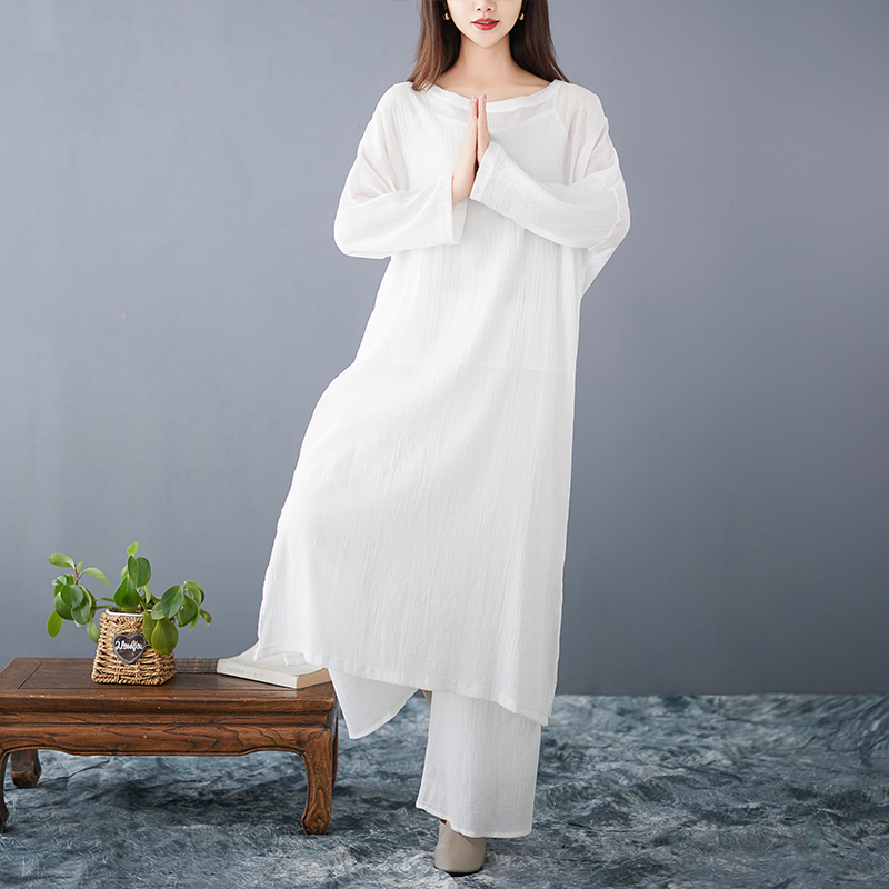 Vestido Solto de Algodão e Lin - Ethnic Fashion Dress avaliação e preço