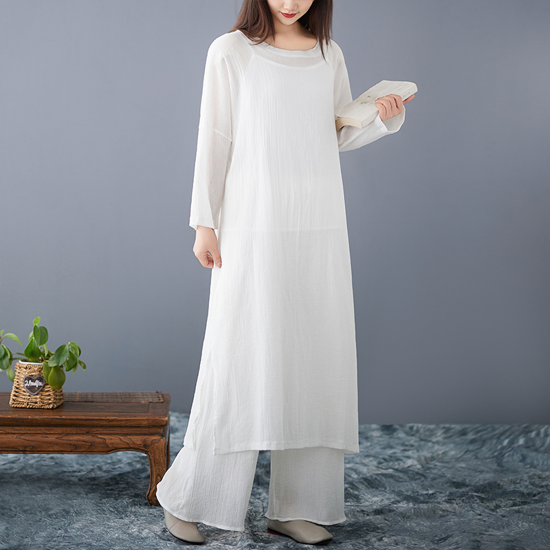 Vestido Solto de Algodão e Lin - Ethnic Fashion Dress avaliação e preço