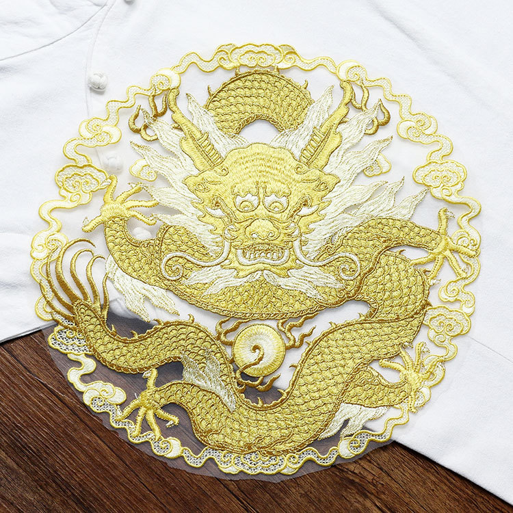 Patch circular de tecido com d - Ethnic Fashion Men avaliação e preço
