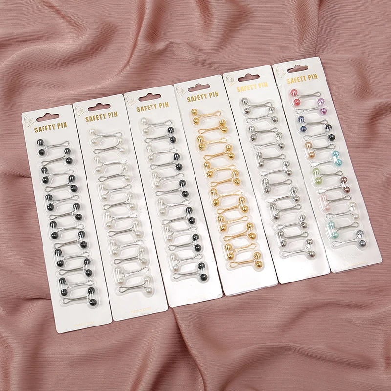 12 pçs/saco muçulmano hijab pi - Ethnic Fashion Accessories avaliação e preço