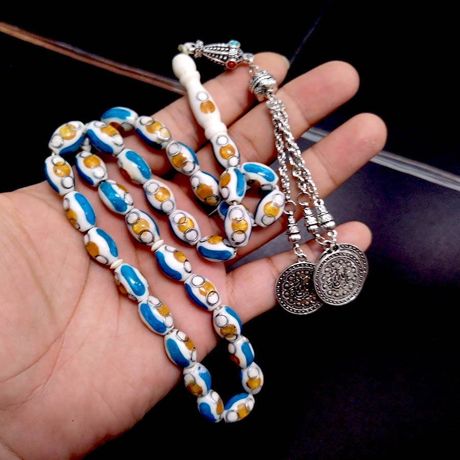 Tasbih de Osso de Camelo com L - Ethnic Fashion Online avaliação e preço