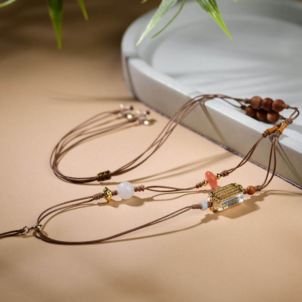 Novo Colar Longo de Cristal Es - Ethnic Fashion Accessories avaliação e preço