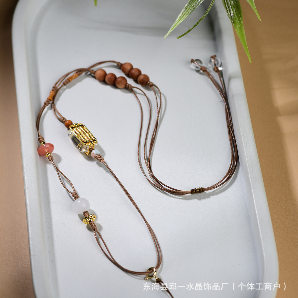 Novo Colar Longo de Cristal Es - Ethnic Fashion Accessories avaliação e preço
