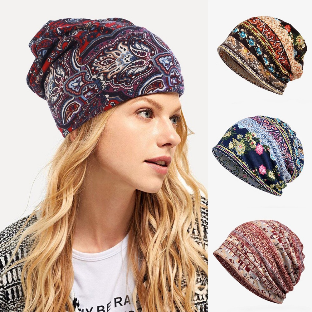 Gorro Feminino Multifuncional  - Winter Ethnic Fashion For Women avaliação e preço
