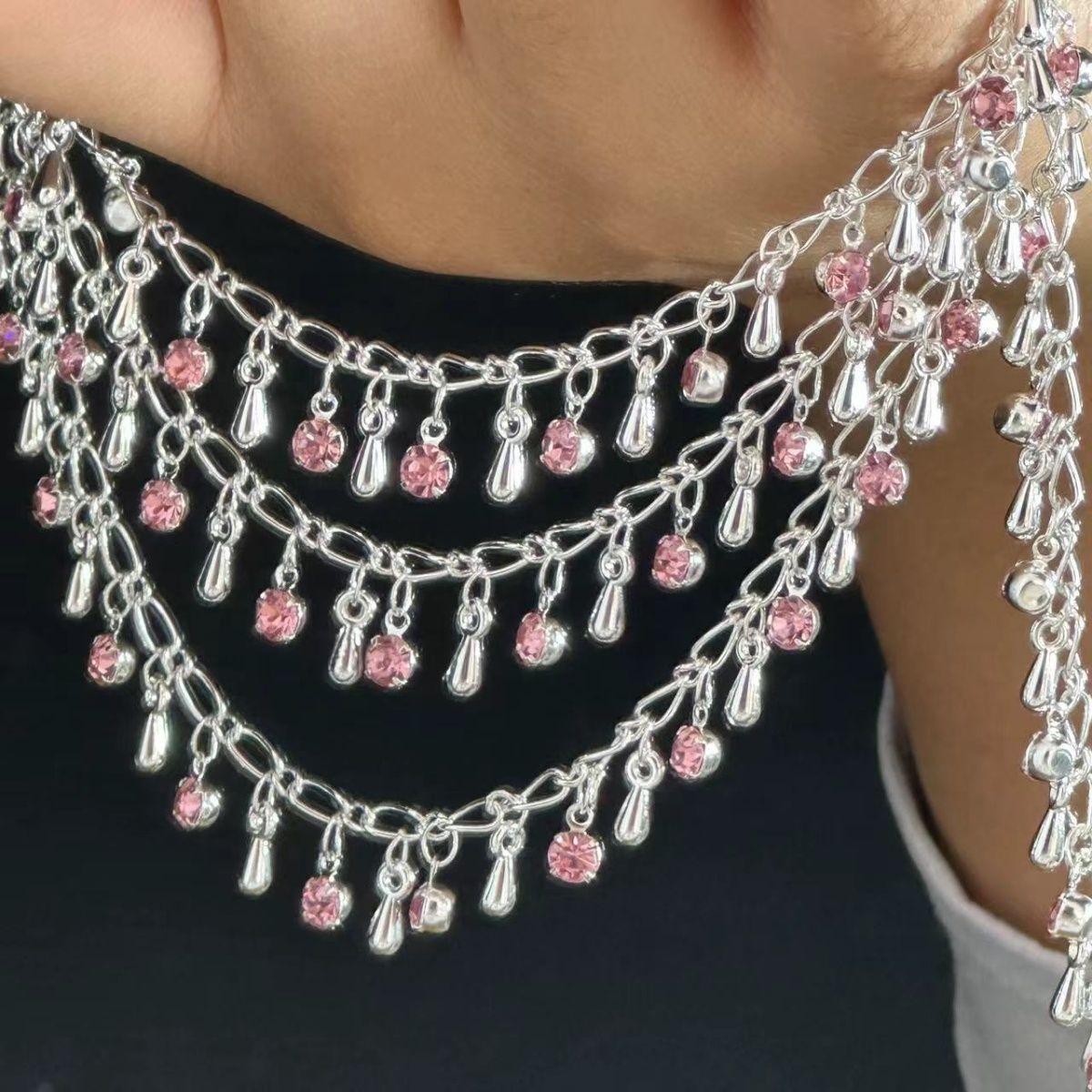 Requintado strass lágrima corr - Ethnic Fashion Accessories avaliação e preço