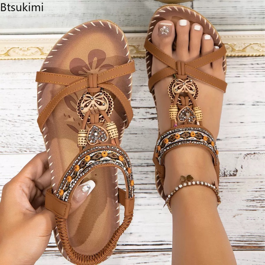 Sandálias Boêmias Femininas pa - Ethnic Fashion Dress avaliação e preço