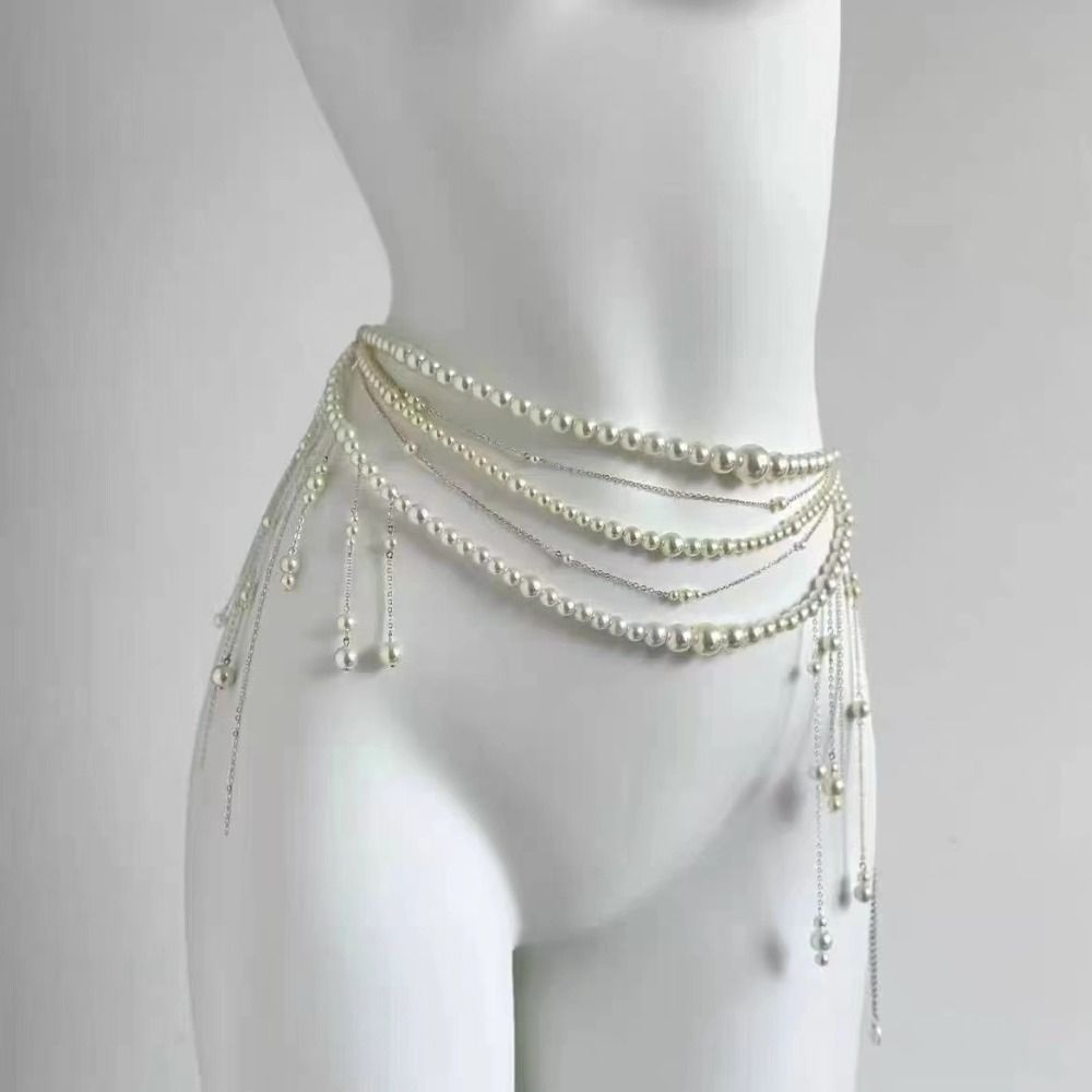 Moda elegante pérola cintura c - Ethnic Fashion Accessories avaliação e preço