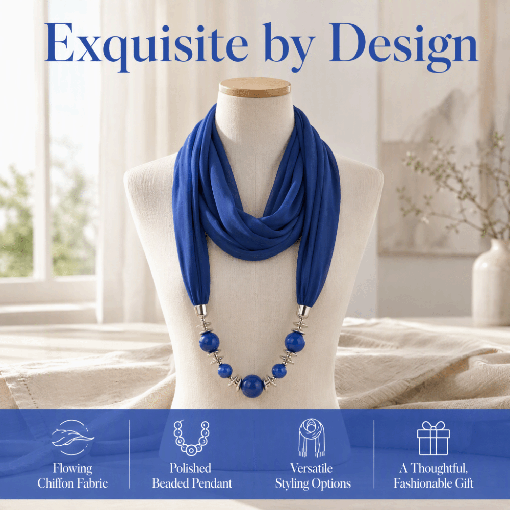 Colar de Lenço de Chiffon com  - Ethnic Fashion Accessories avaliação e preço