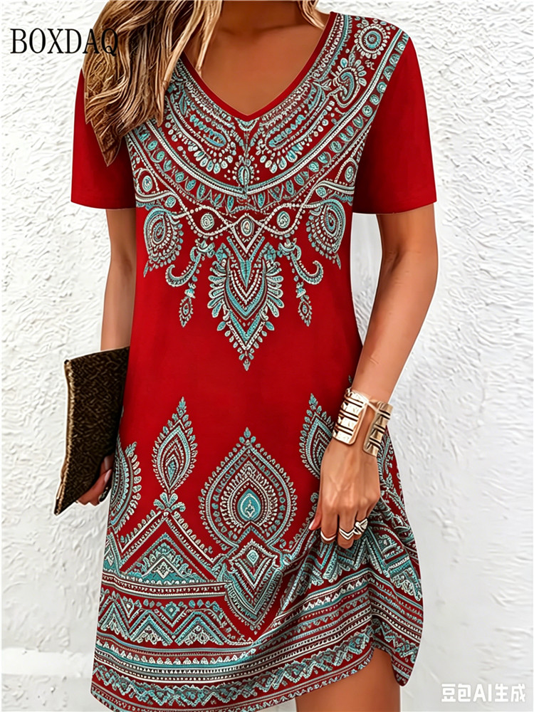 Vestidos Vintage Étnicos Impre - Ethnic Fashion Dress avaliação e preço