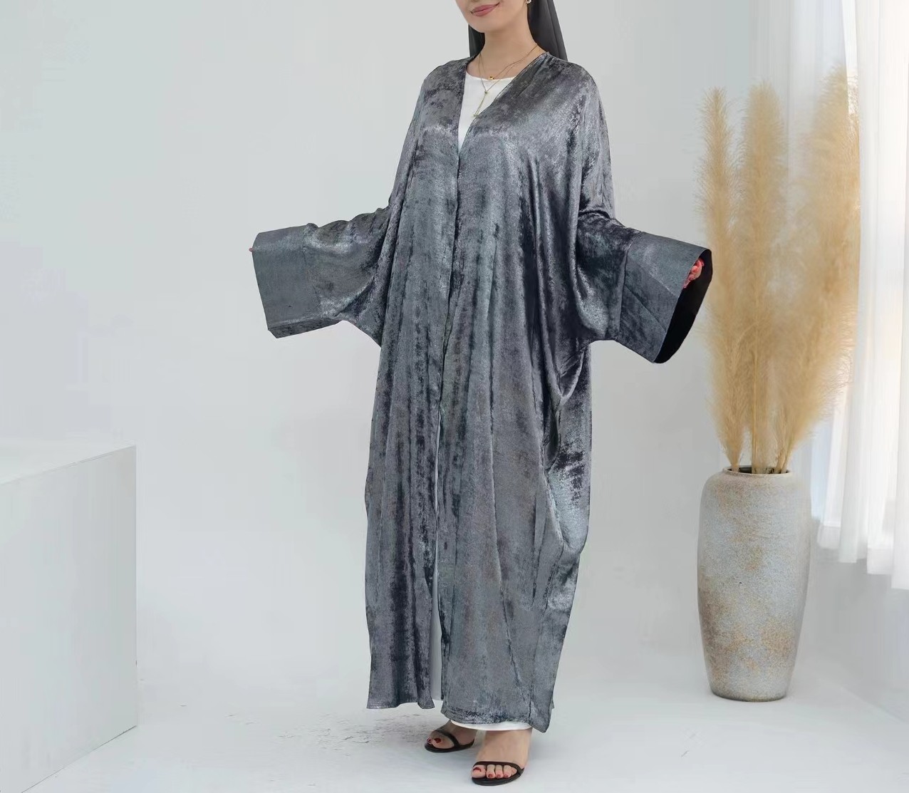 Vestido Cardigã Aberto em Patc - Ethnic Fashion Dress avaliação e preço